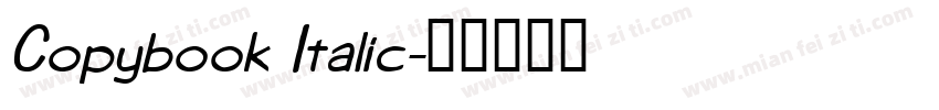 Copybook Italic字体转换
